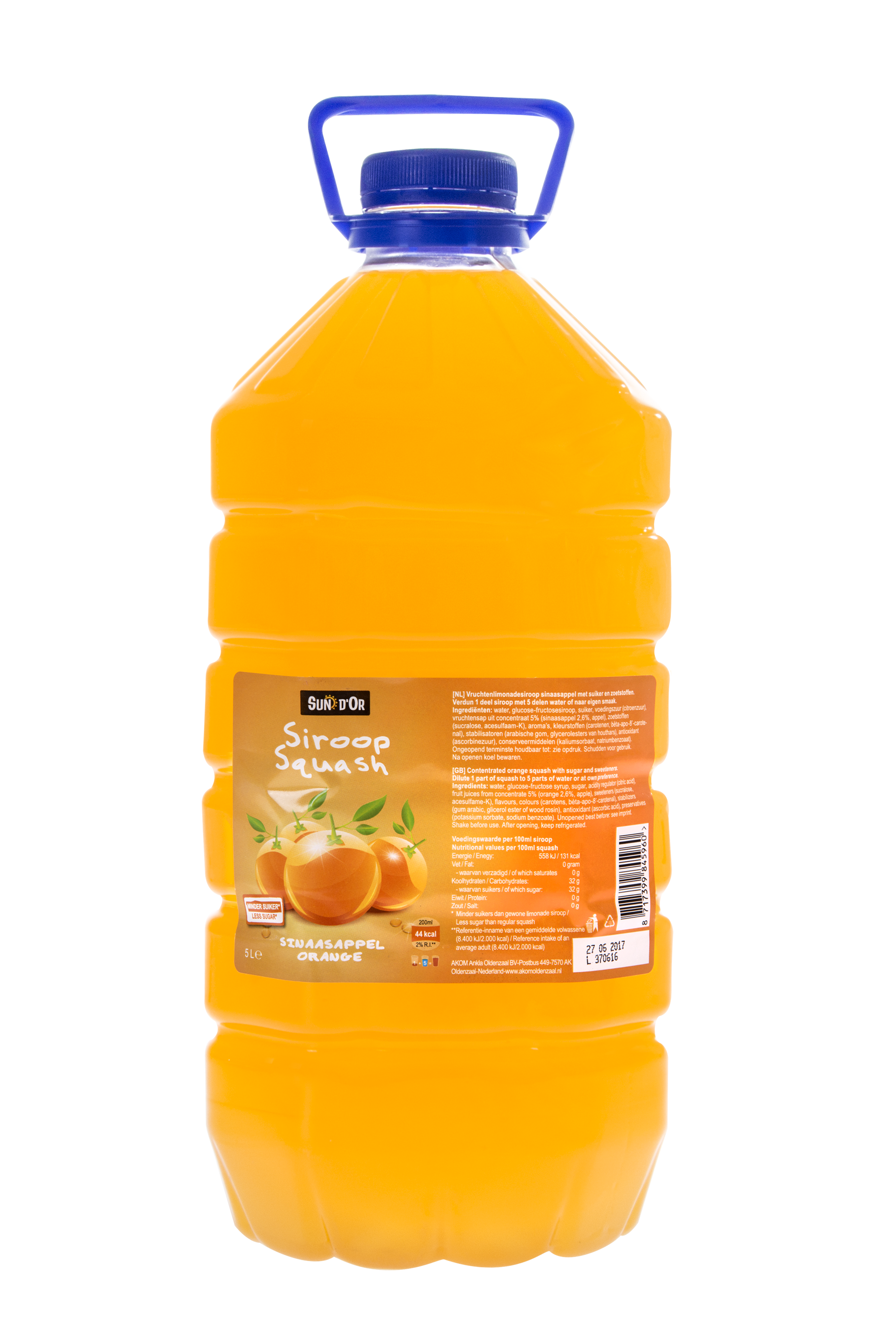 Sinaasappel Vruchtenlimonade 5 liter