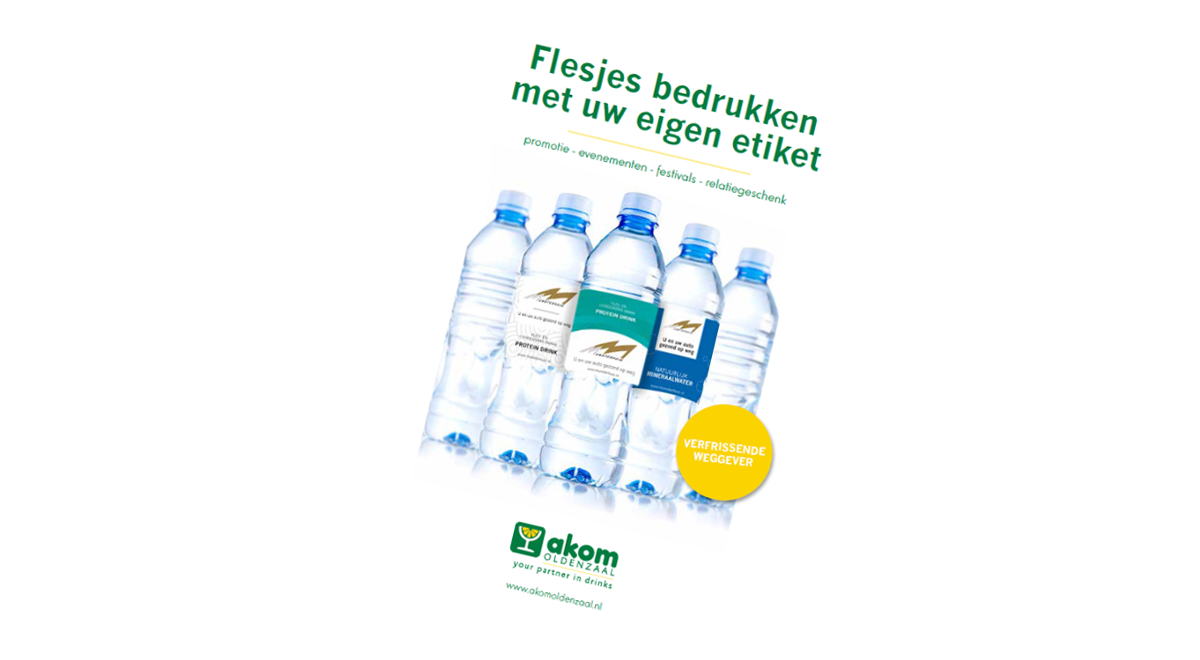 NIEUW - gepersonaliseerde flesjes drinks