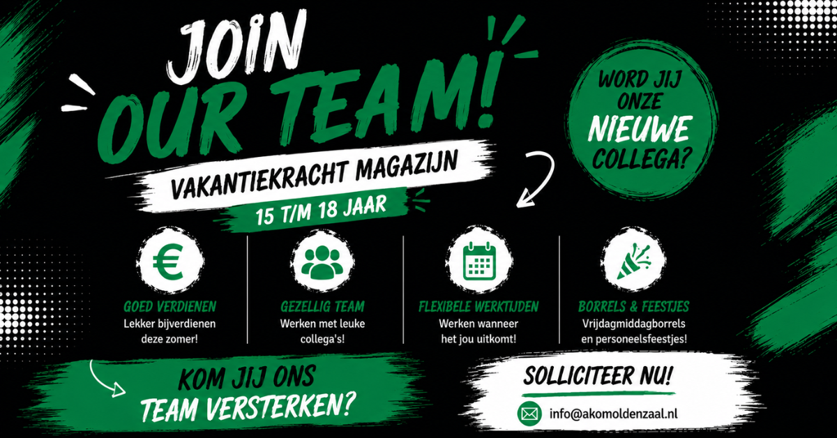 Werken, bijverdienen én onderdeel zijn van een gezellig team?