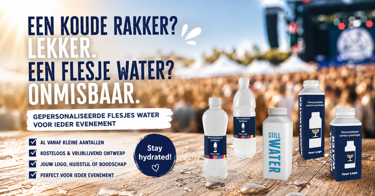 Een koude rakker? Lekker. Een flesje water? Onmisbaar.