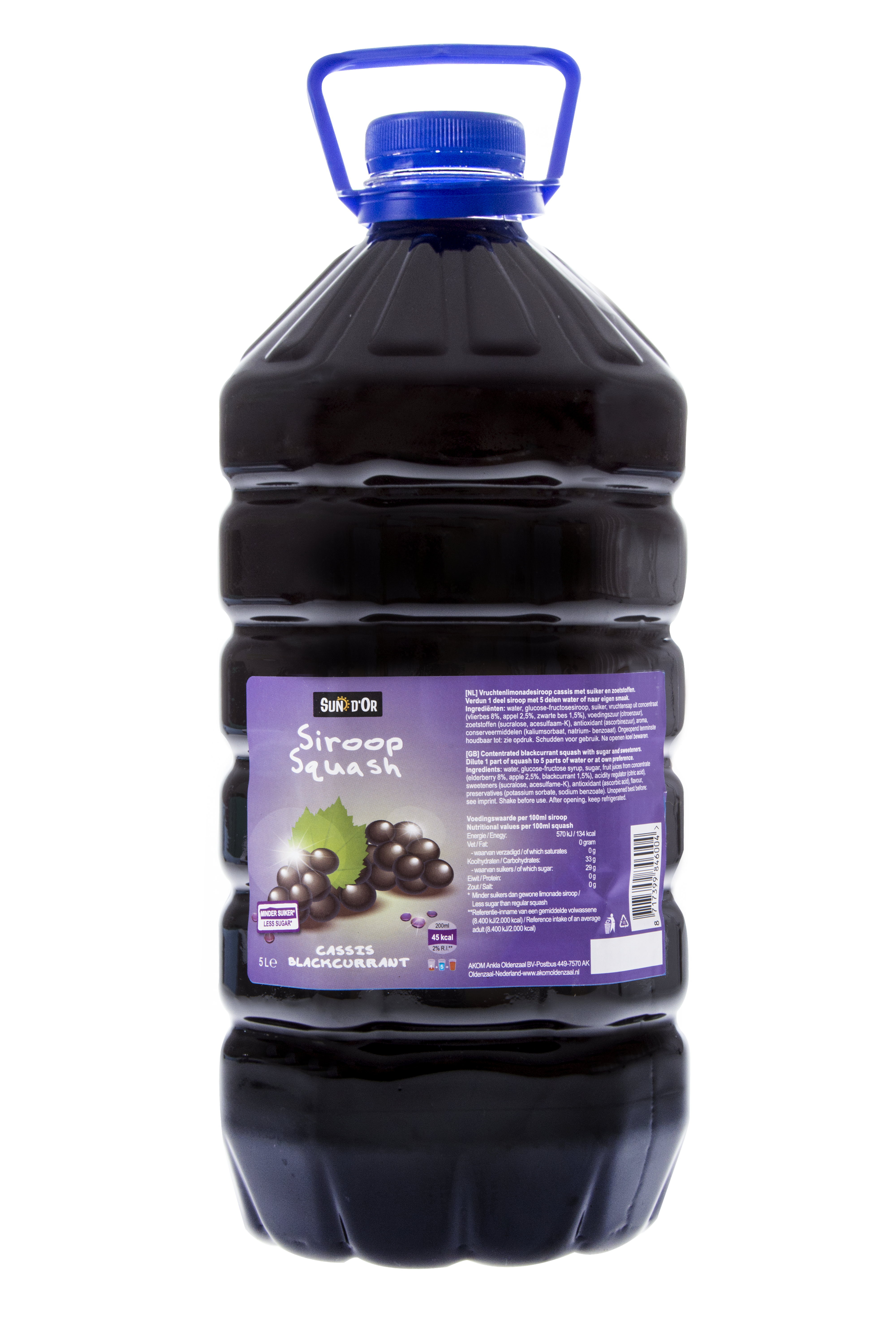 Cassis Vruchtenlimonade 5 liter