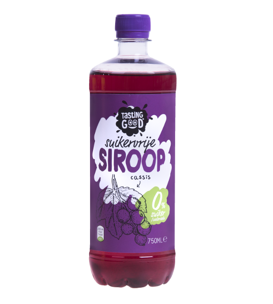 Suikervrije siroop cassis 0% 750ml