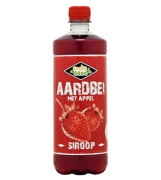 Aardbei fruitsiroop 0,75 liter