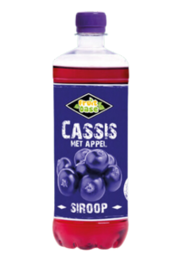 Cassis fruitsiroop 0,75 liter