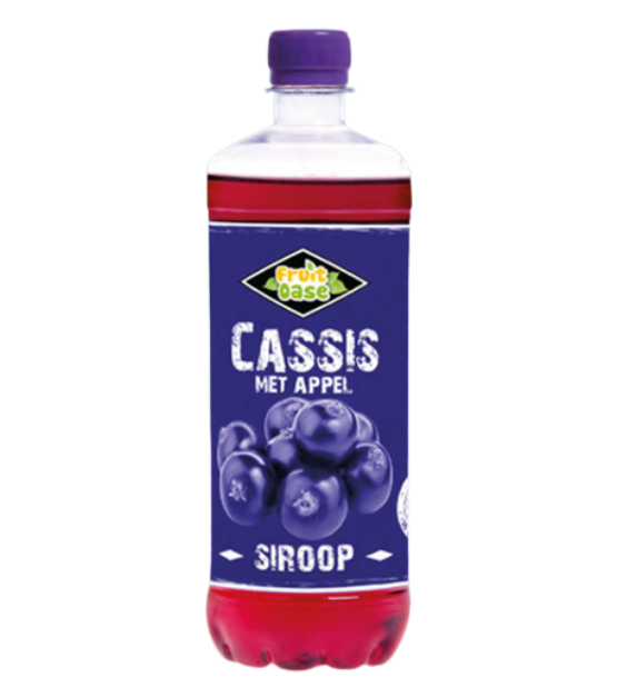 Cassis fruitsiroop 0,75 liter