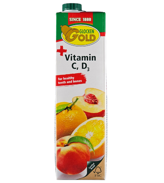 Perzik-sinaasappel-appel-nectar + C, D3
